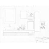 Bathroom cabinet/washbasin cabinet Ferris