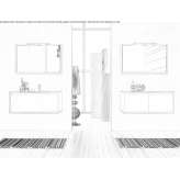 Washbasin/mirror cabinet Ogrezeni