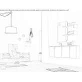 Bathroom cabinet/washbasin cabinet Mudurnu