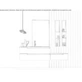 Wooden sectional washbasin cabinet with drawers Pokolbin