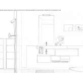 Segmented single washbasin cabinet for wall mounting Zvony