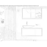 Washbasin/mirror cabinet Ogrezeni