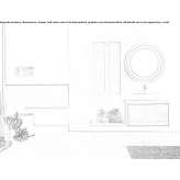 Larch bathroom cabinet/washbasin cabinet Grenay
