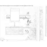 Wooden sectional washbasin cabinet with a mirror Mudurnu