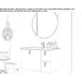 Single lacquered washbasin cabinet Mudurnu