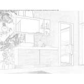 Oak bathroom cabinet/washbasin cabinet Skrwilno
