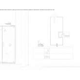 Single washbasin cabinet in wood and Tecnoril® Verden