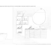 Wooden sectional washbasin cabinet with a mirror Mudurnu
