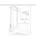 Single wooden washbasin cabinet Grenay