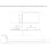 Wooden sectional washbasin cabinet with drawers Pokolbin