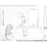 Wooden sectional washbasin cabinet Auvelais