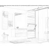 Wooden bathroom cabinet/washbasin cabinet Grenay