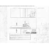 Wooden sectional washbasin cabinet Auvelais