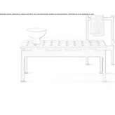 Wooden bathroom bench Adria