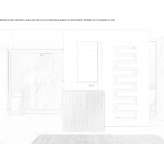 Steel towel warmer mounted on the wall Carmaux