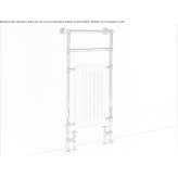 Floor towel warmer made of steel and cast iron Almazul