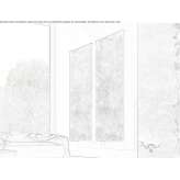 Electric, vertical, wall-mounted decorative glass radiator Gasawa