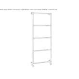 Vertical wall-mounted towel warmer Minor