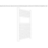 Steel towel warmer for hot water Sochi