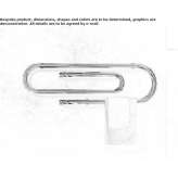 Electric, steel towel warmer for hot water Carmaux