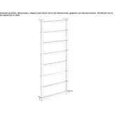 Electric, vertical towel warmer, mounted on the wall Harland