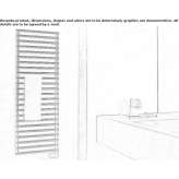 Steel towel warmer mounted on the wall Larimore