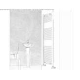 Steel towel warmer mounted on the wall Reves