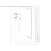 Vertical decorative wall radiator Brayiliv