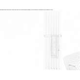 Vertical aluminum decorative wall radiator Felahiye