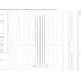 Vertical wall-mounted decorative radiator Chotebuz