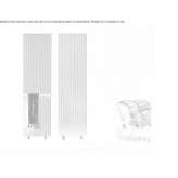 Aluminum decorative wall radiator Rety
