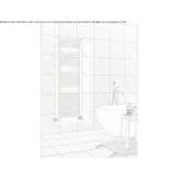 Vertical, steel towel warmer, mounted on the wall Remetea