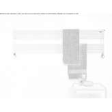 Horizontal, steel towel warmer, mounted on the wall Larimore