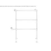 Electric towel warmer made of steel and brass Cleves