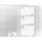 Vertical carbon steel towel warmer for hot water Pravia