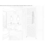 Electric, steel towel warmer Pravia