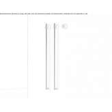 Electric, modular, wall-mounted stainless steel towel warmer Islaz
