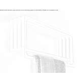 Horizontal, wall-mounted towel warmer Felahiye