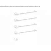 Electric, modular, wall-mounted stainless steel towel warmer Islaz