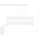 Wall-mounted towel warmer Vetrni
