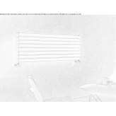 Horizontal decorative radiator made of carbon steel, water Pravia
