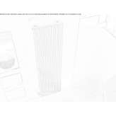 Decorative wall radiator made of carbon steel Gembrook