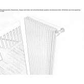 Decorative steel, wall, water, horizontal radiator Pocasset