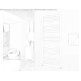 Vertical wall-mounted towel warmer Pravia
