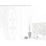 Vertical, wall-mounted decorative radiator made of carbon steel Lempdes