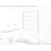 Electric stainless steel towel warmer, wall mounted Pravia