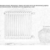 Decorative steel radiator for hot water Pocasset