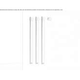 Electric, modular, wall-mounted stainless steel towel warmer Islaz