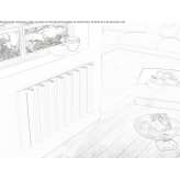 Aluminum decorative radiator Barquedo