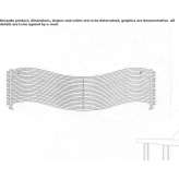 Steel towel warmer, horizontal, water Pocasset